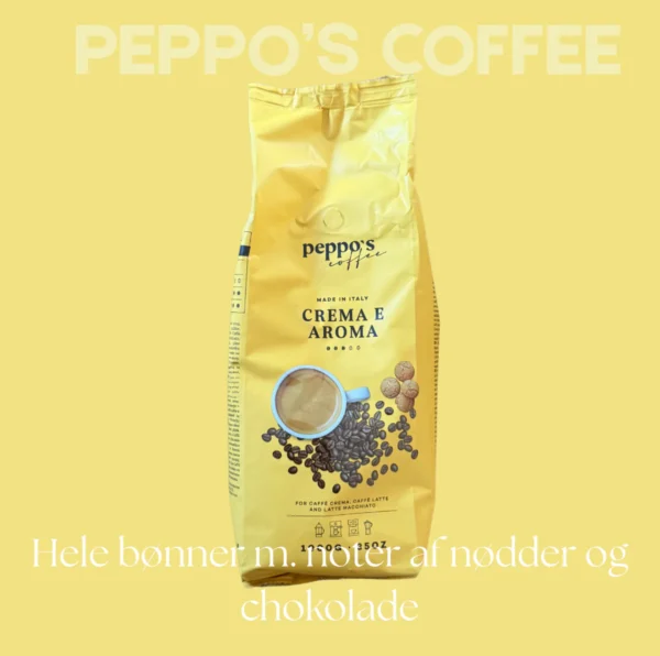 Peppo’s Coffee | Crema e Aroma | 1 kg | Hele Bønner